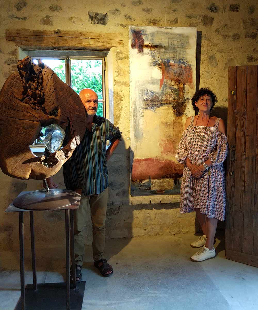 Exposition à la Poterie de Cliousclat, avec Bernard Froment, peintures et sculptures - Eté 2020